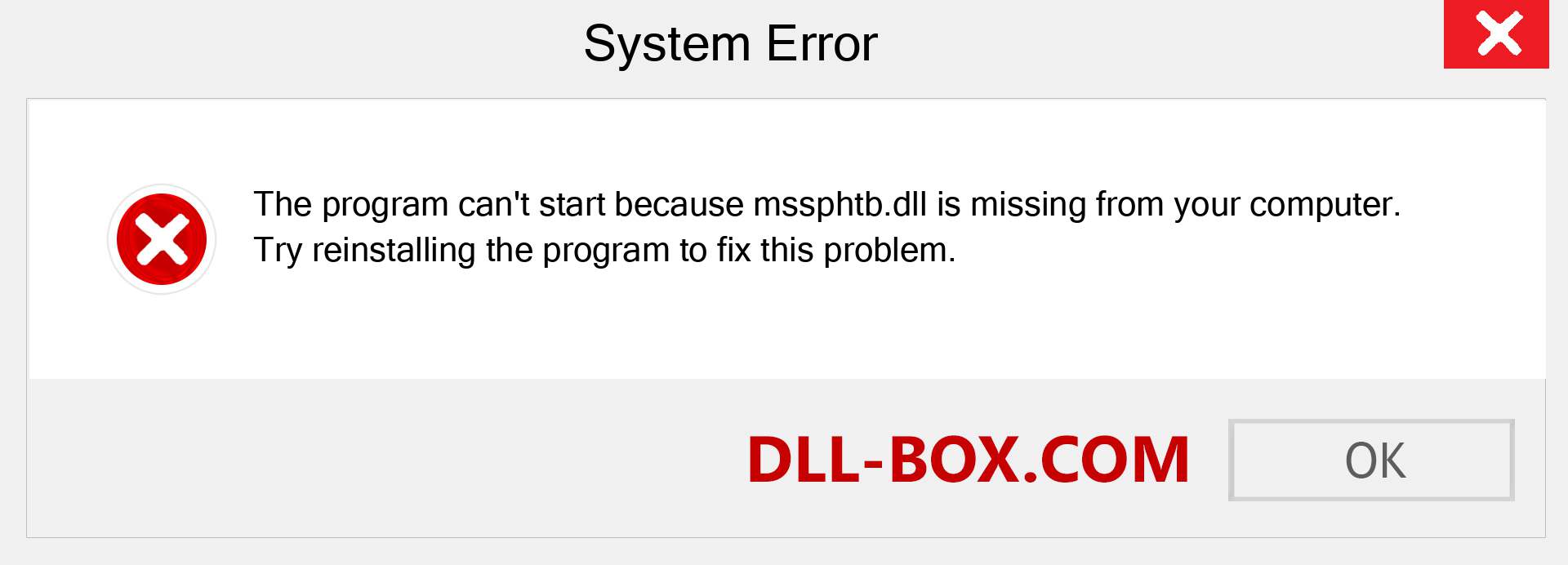  mssphtb.dll file is missing?. Download for Windows 7, 8, 10 - Fix  mssphtb dll Missing Error on Windows, photos, images